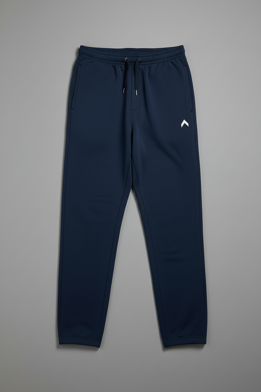 Navy Sweatpants Flat Lay
