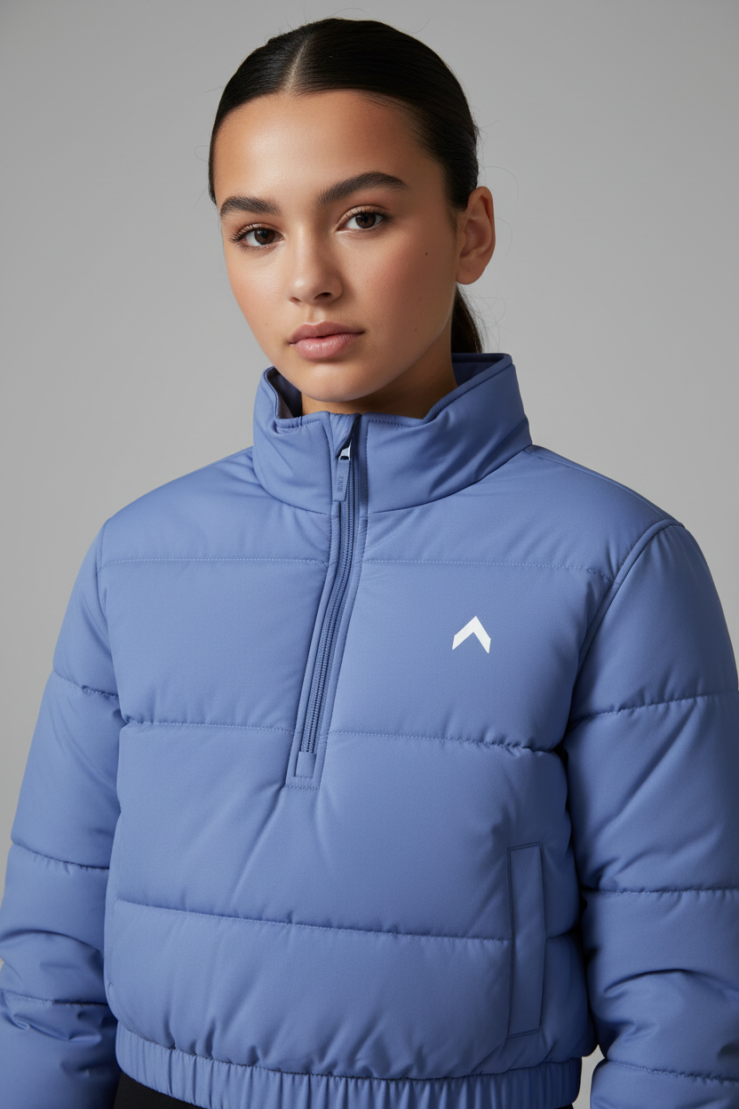 Periwinkle Crop Puffer