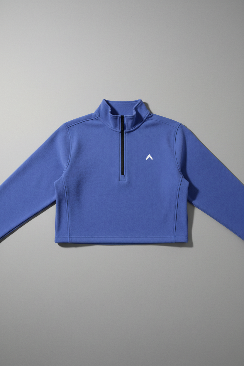 Periwinkle Flat Lay Crop Jacket