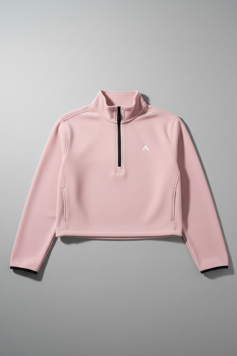 Pink Flat Lay Crop Jacket