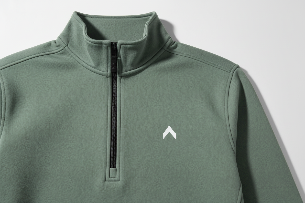 Sage Green Crop Top Hoodie Flat Lay