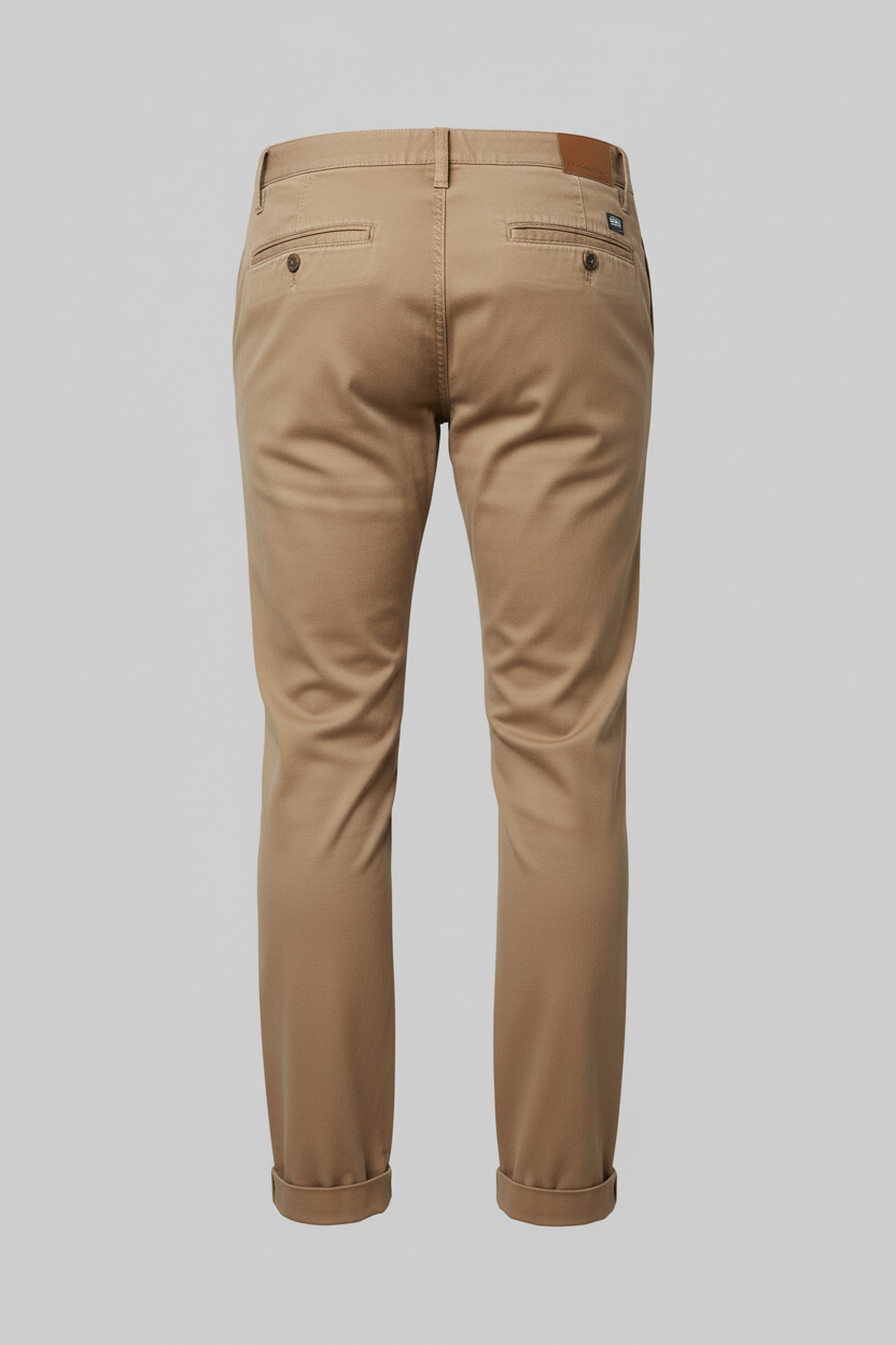 Stone Chinos Back Flat Lay