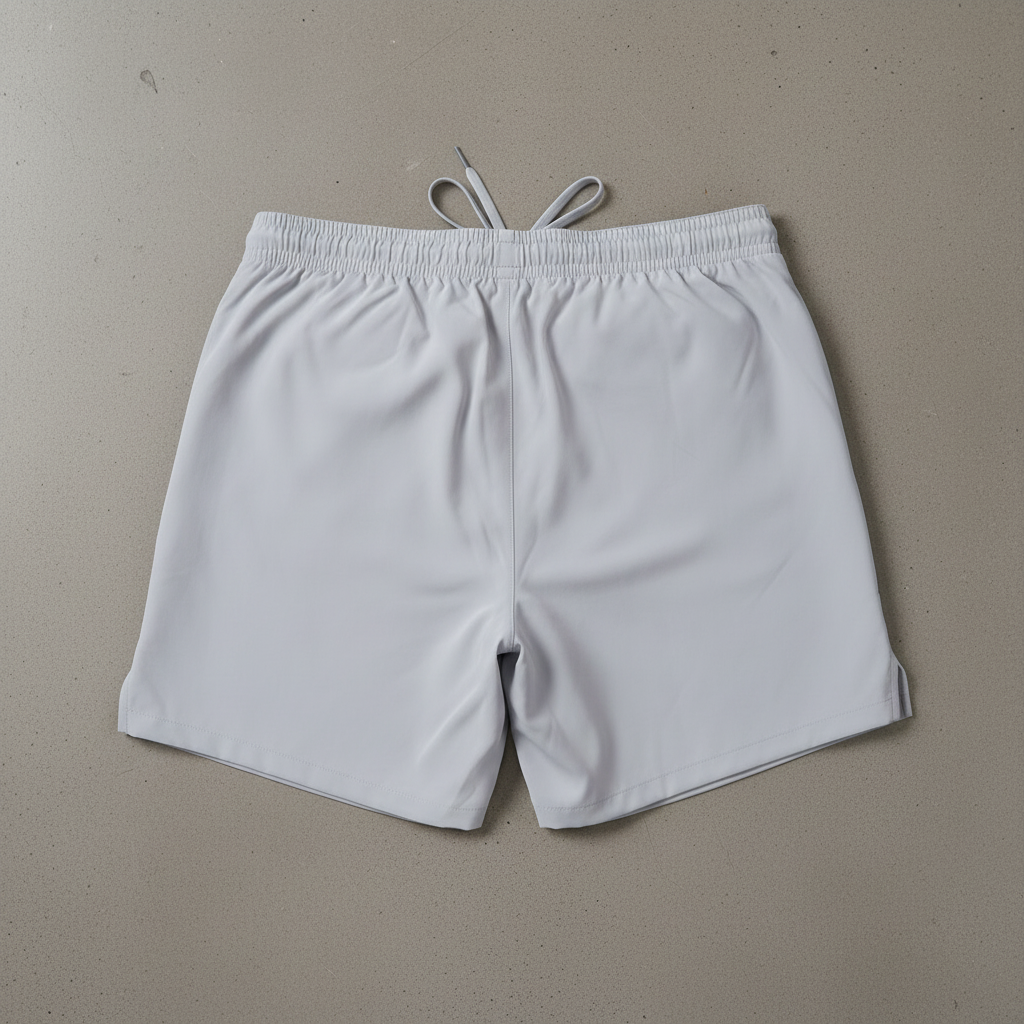Very Light Gray Shorts Back