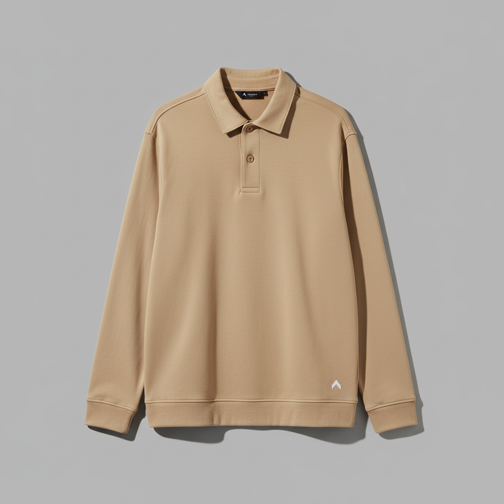 Warm Beige Jacket with Logo