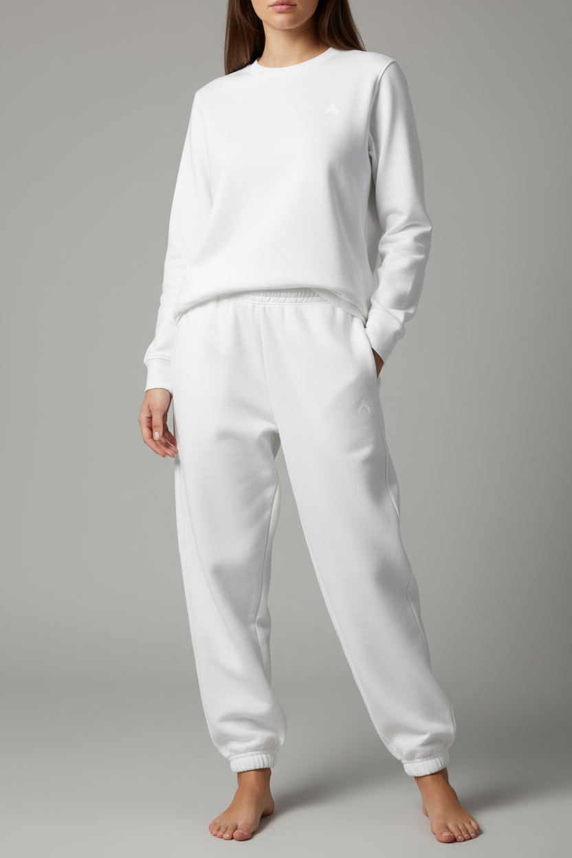 White Baggy Sweatpants