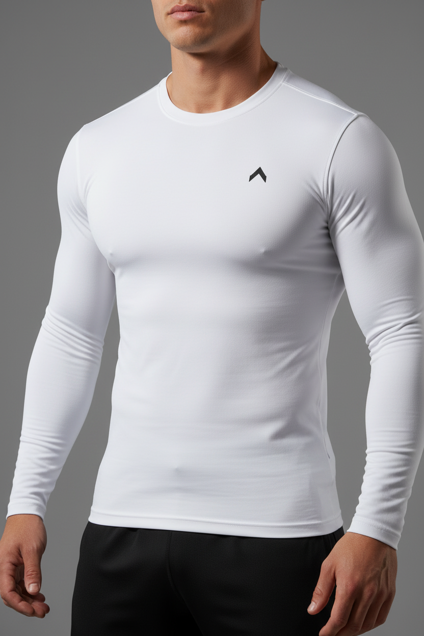 White Compression Long Sleeve