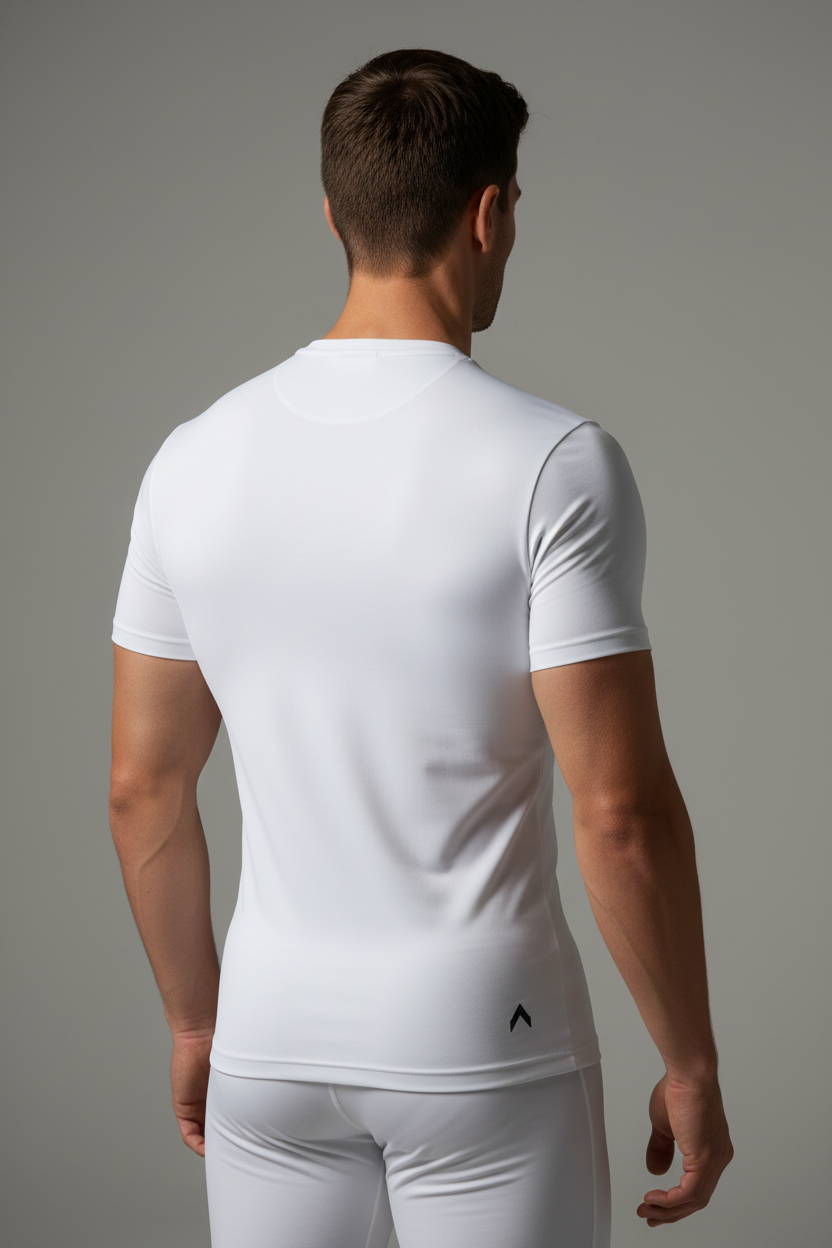 White Compression Shirt - Back