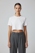 White crop top