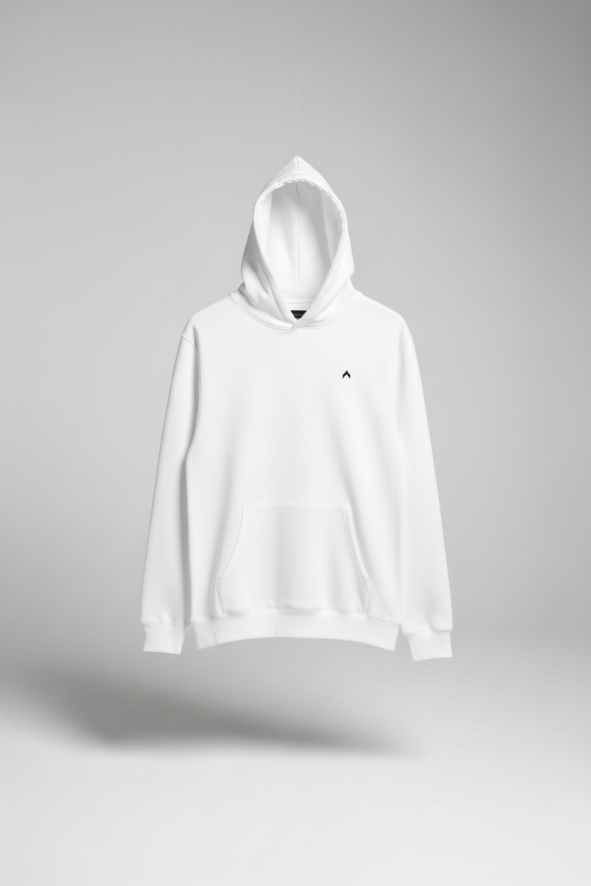 White Hoodie Front