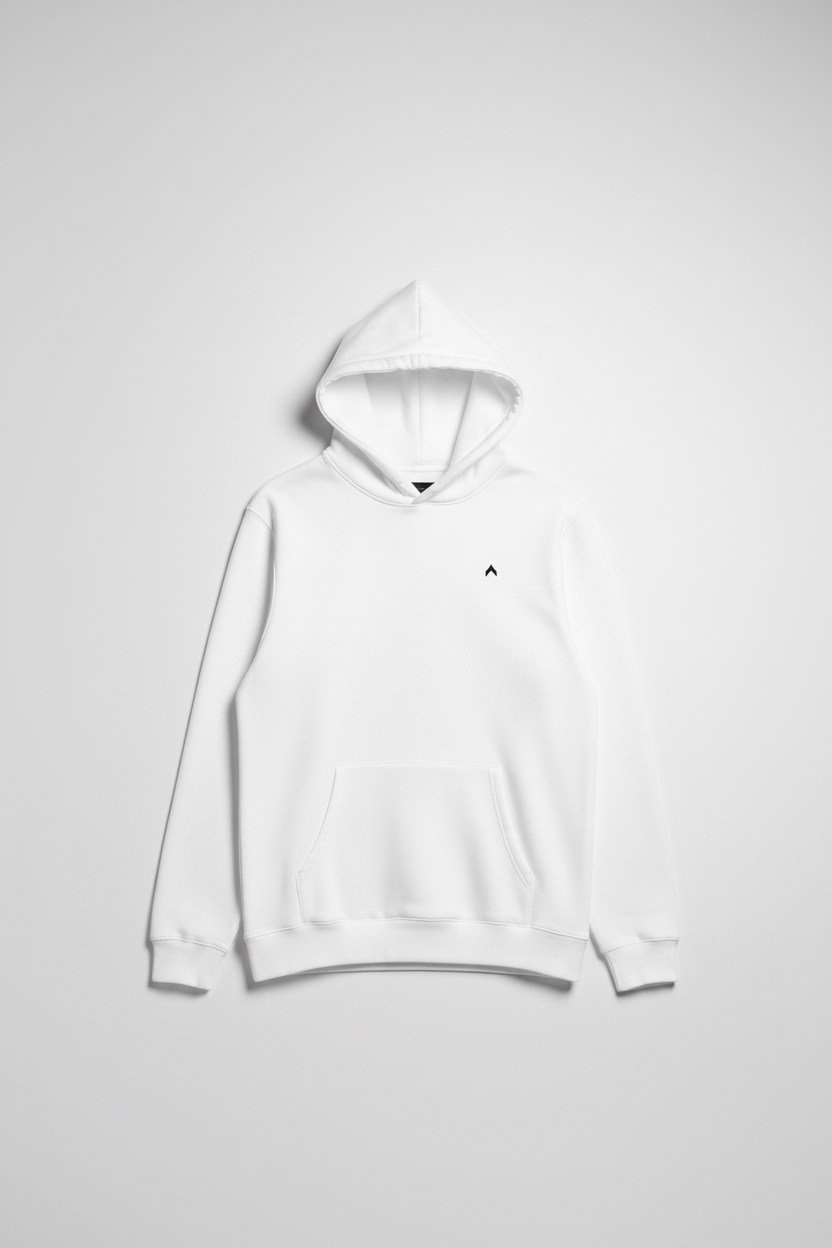 White Hoodie Overhead