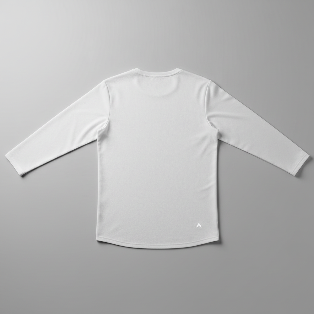 White Long Sleeve - Back View