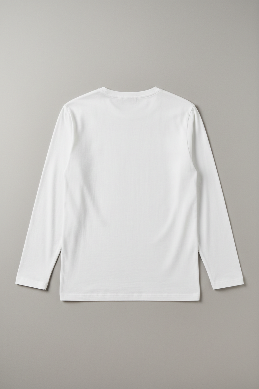White long sleeve back