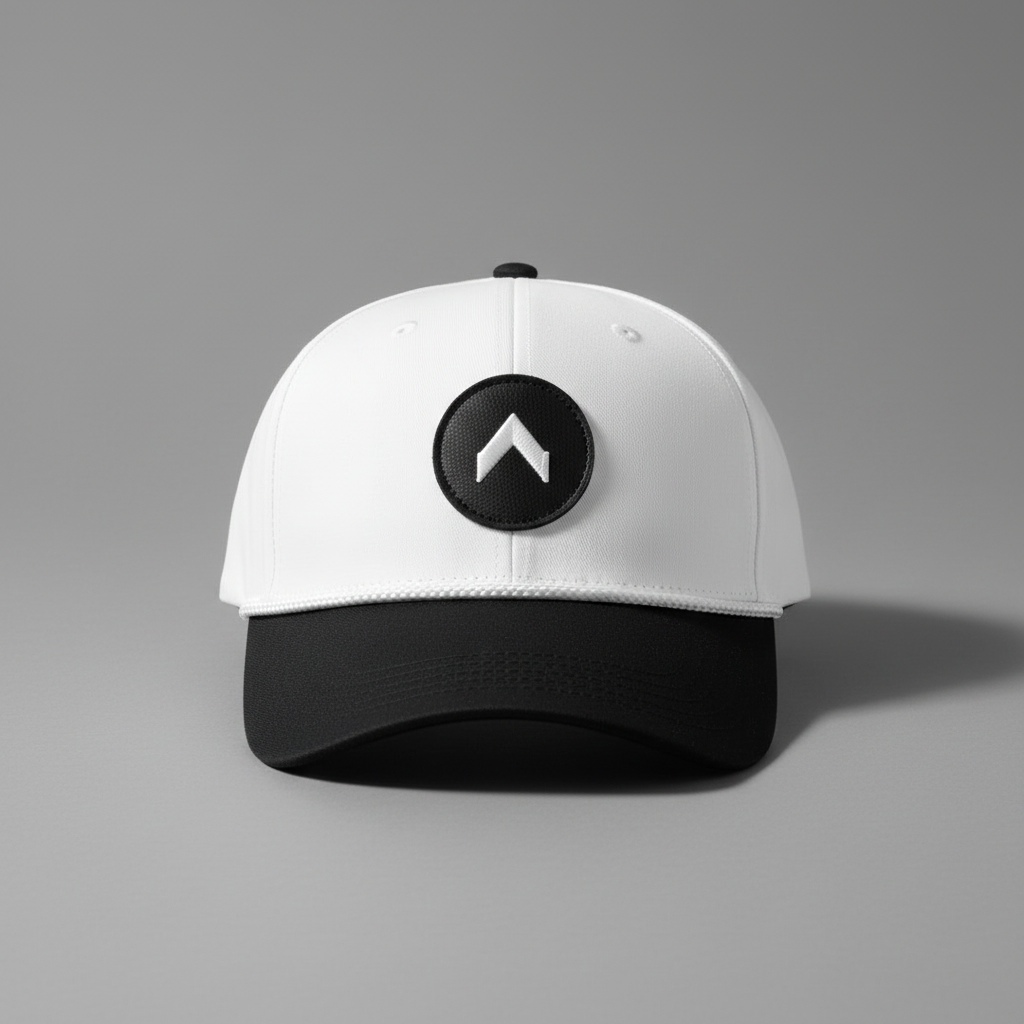 White rope hat front