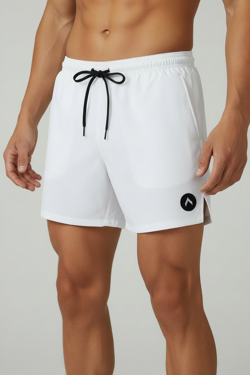 White shorts with smaller patch