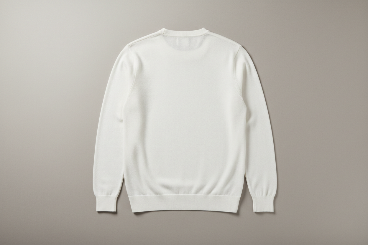 White Sweater - Back View