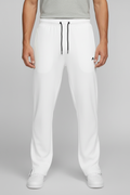White sweatpants - extra long refined fit